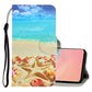 3D Colored Drawing Horizontal Flip PU Leather Case with Holder & Card Slots & Wallet