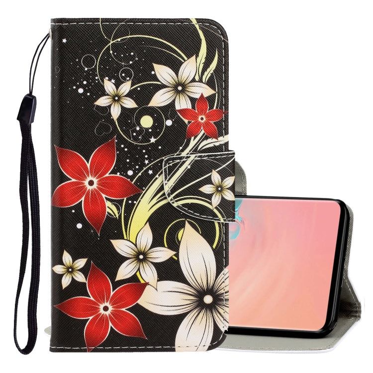3D Colored Drawing Horizontal Flip PU Leather Case with Holder & Card Slots & Wallet