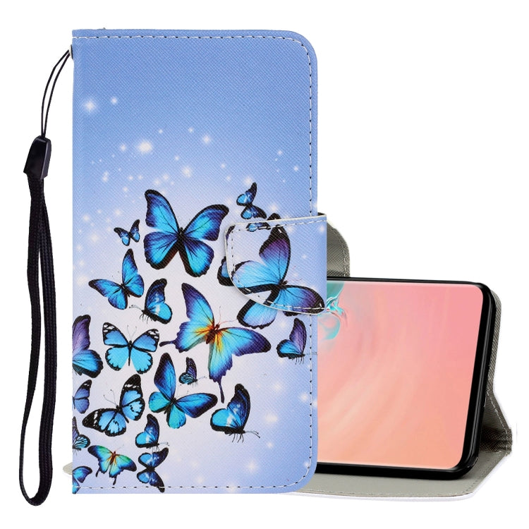 3D Colored Drawing Horizontal Flip PU Leather Case with Holder & Card Slots & Wallet
