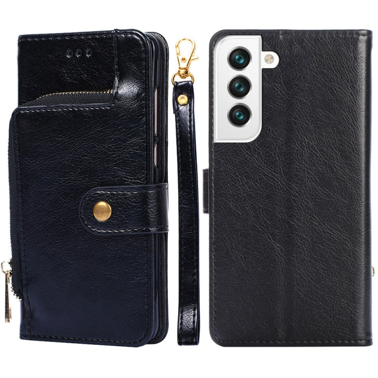 Zipper Bag PU + TPU Horizontal Flip Leather Case with Holder & Card Slot & Wallet & Lanyard, For Samsung Galaxy A13 5G, For Samsung Galaxy S22 5G, For Samsung Galaxy S22+ 5G, For Samsung Galaxy S22 Ultra 5G
