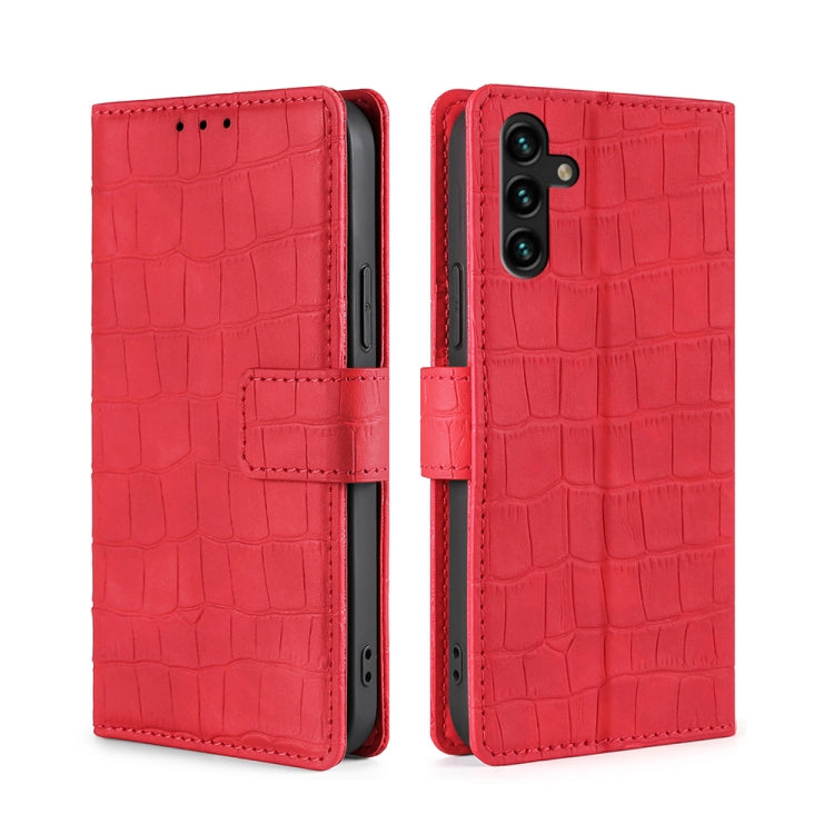 Skin Feel Crocodile Texture Magnetic Clasp Horizontal Flip PU Case with Holder & Card Slots & Wallet, For Samsung Galaxy A13 5G, For Samsung Galaxy S22 5G, For Samsung Galaxy S22+ 5G, For Samsung Galaxy S22 Ultra 5G