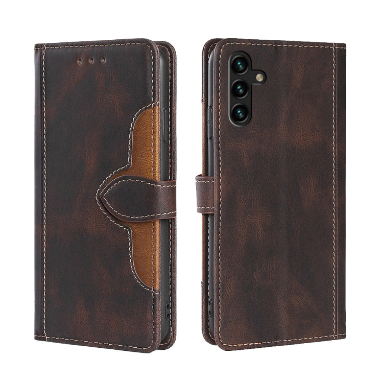 Skin Feel Straw Hat Horizontal Flip Leather Case with Holder & Card Slots, For Samaung Galaxy S22 5G, For Samaung Galaxy S22+ 5G, For Samaung Galaxy S22 Ultra 5G, For Samsung Galaxy A13 5G