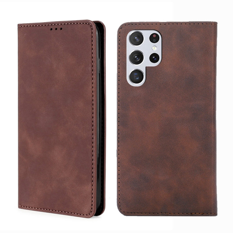 Skin Feel Magnetic Horizontal Flip Leather Case with Holder & Card Slots, For Samaung Galaxy S22 5G, For Samaung Galaxy S22+ 5G, For Samaung Galaxy S22 Ultra 5G, For Samsung Galaxy A13 5G