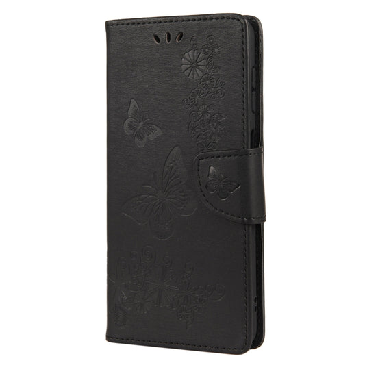Butterfly Embossed Horizontal Flip Leather Phone Case with Card Slot & Holder, For Samsung Galaxy A13 5G