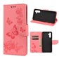 Butterfly Embossed Horizontal Flip Leather Phone Case with Card Slot & Holder, For Samsung Galaxy A13 5G