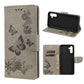 Butterfly Embossed Horizontal Flip Leather Phone Case with Card Slot & Holder, For Samsung Galaxy A13 5G