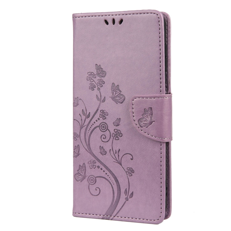 Butterfly Flower Pattern Horizontal Flip Leather Phone Case with Card Slot & Holder, For Samsung Galaxy A13 5G