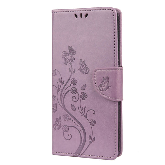 Butterfly Flower Pattern Horizontal Flip Leather Phone Case with Card Slot & Holder, For Samsung Galaxy A13 5G