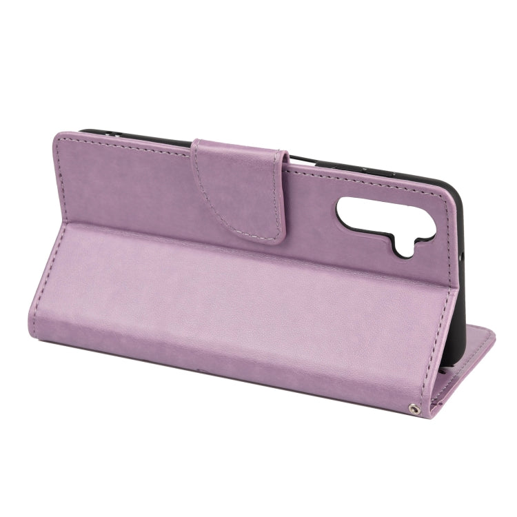 Butterfly Flower Pattern Horizontal Flip Leather Phone Case with Card Slot & Holder, For Samsung Galaxy A13 5G