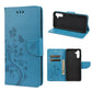 Butterfly Flower Pattern Horizontal Flip Leather Phone Case with Card Slot & Holder, For Samsung Galaxy A13 5G