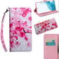 3D Painted Pattern Horizontal Flip Leather Phone Case with Holder & Lanyard