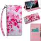 3D Painted Pattern Horizontal Flip Leather Phone Case with Holder & Lanyard