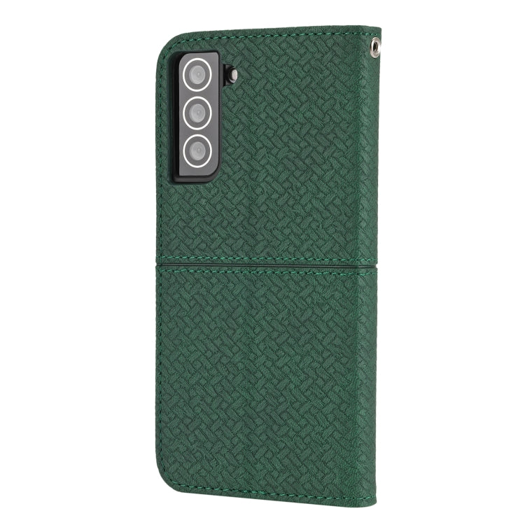 Woven Texture Stitching Magnetic Horizontal Flip PU Leather Phone Case, For Samaung Galaxy S22 5G, For Samaung Galaxy S22+ 5G