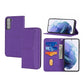 Woven Texture Stitching Magnetic Horizontal Flip PU Leather Phone Case, For Samaung Galaxy S22 5G, For Samaung Galaxy S22+ 5G