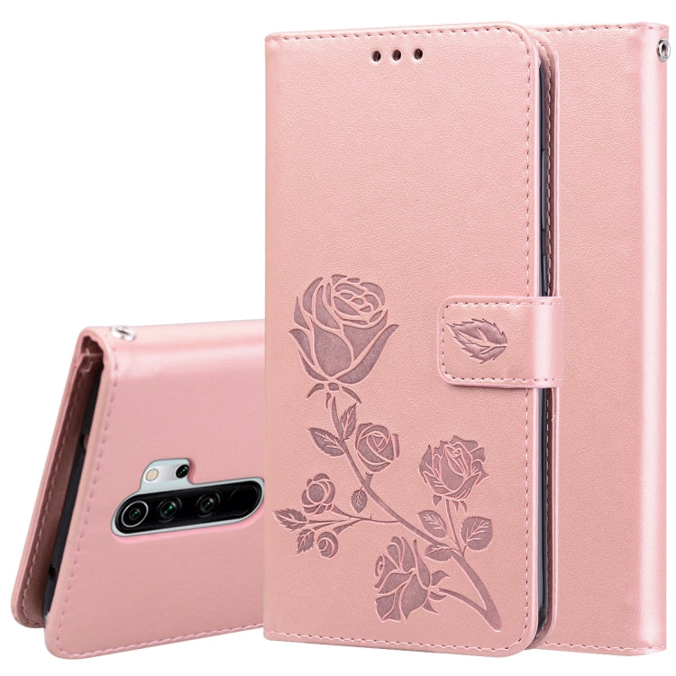 Rose Embossed Horizontal Flip PU Leather Case for Galaxy A10, with Holder & Card Slots & Wallet