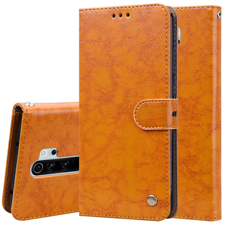 Business Style Oil Wax Texture Horizontal Flip Leather Case, with Holder & Card Slots & Wallet