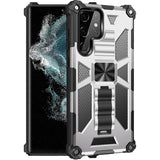 Armor Shockproof TPU + PC Magnetic Protective Phone Case with Holder, For Samsung Galaxy S22 Ultra 5G, For Motorola Edge (2021)