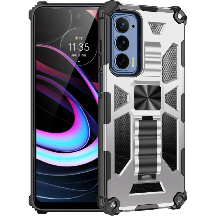 Armor Shockproof TPU + PC Magnetic Protective Phone Case with Holder, For Samsung Galaxy S22 Ultra 5G, For Motorola Edge (2021)