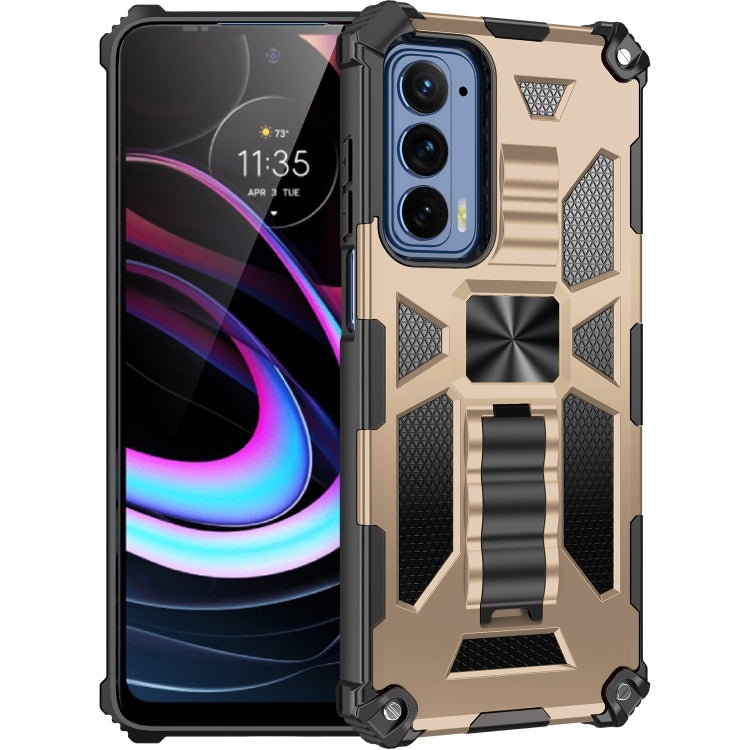 Armor Shockproof TPU + PC Magnetic Protective Phone Case with Holder, For Samsung Galaxy S22 Ultra 5G, For Motorola Edge (2021)