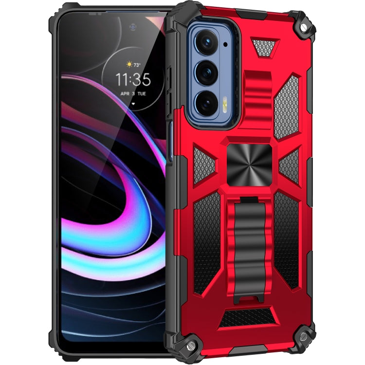 Armor Shockproof TPU + PC Magnetic Protective Phone Case with Holder, For Samsung Galaxy S22 Ultra 5G, For Motorola Edge (2021)