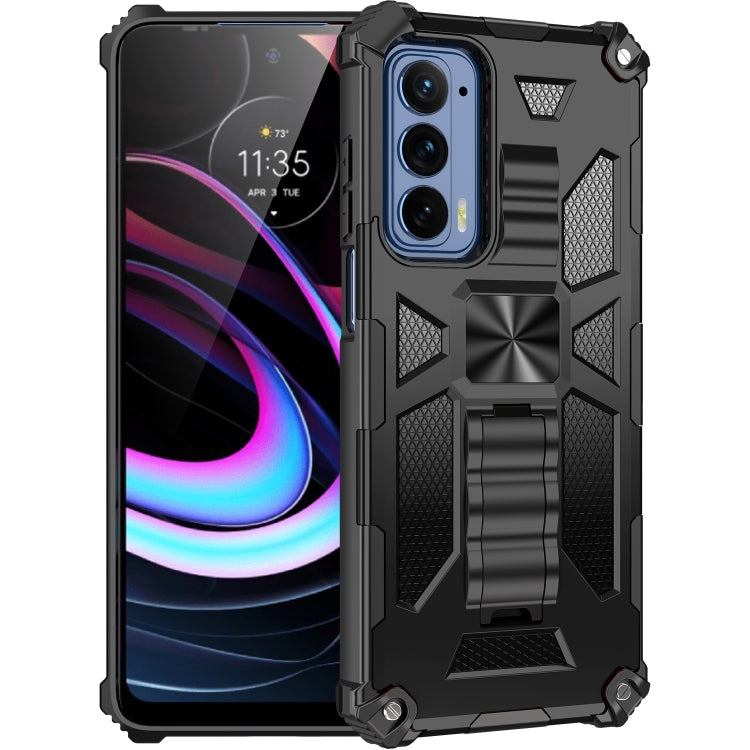 Armor Shockproof TPU + PC Magnetic Protective Phone Case with Holder, For Samsung Galaxy S22 Ultra 5G, For Motorola Edge (2021)