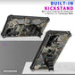 Camouflage Armor Shockproof TPU + PC Magnetic Protective Phone Case with Holder