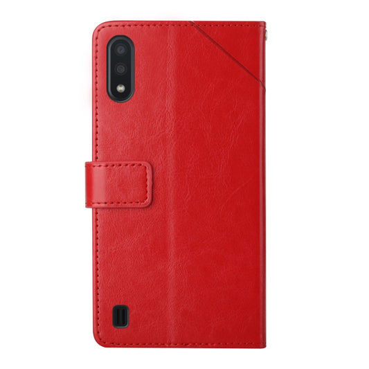 Y Stitching Horizontal Flip Leather Case with Holder & Card Slots & Wallet & Photo Frame, For Samsung Galaxy A01, For Samsung Galaxy A01 Core, For Samsung Galaxy A02 EU Version, For Samsung Galaxy A02s, For Samsung Galaxy A03s 166mm��������������������...