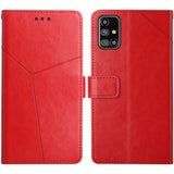 Y Stitching Horizontal Flip Leather Case with Holder & Card Slots & Wallet & Photo Frame, For Samsung Galaxy M31s