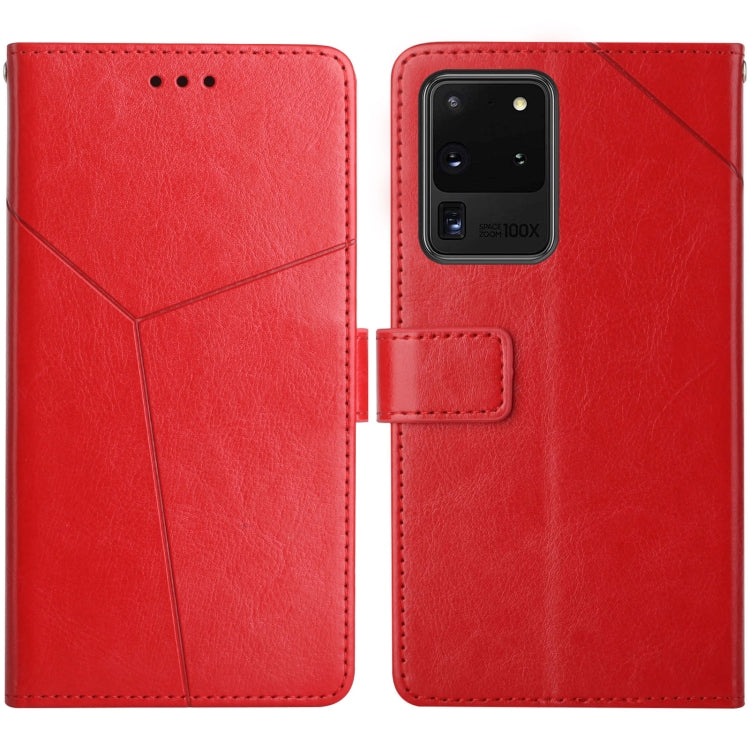 Y Stitching Horizontal Flip Leather Case with Holder & Card Slots & Wallet & Photo Frame, For Samsung Galaxy S20, For Samsung Galaxy S20+, For Samsung Galaxy S20 Ultra, For Samsung Galaxy S20 FE, For Samsung Galaxy S21 5G, For Samsung Galaxy S21 FE 5G�...