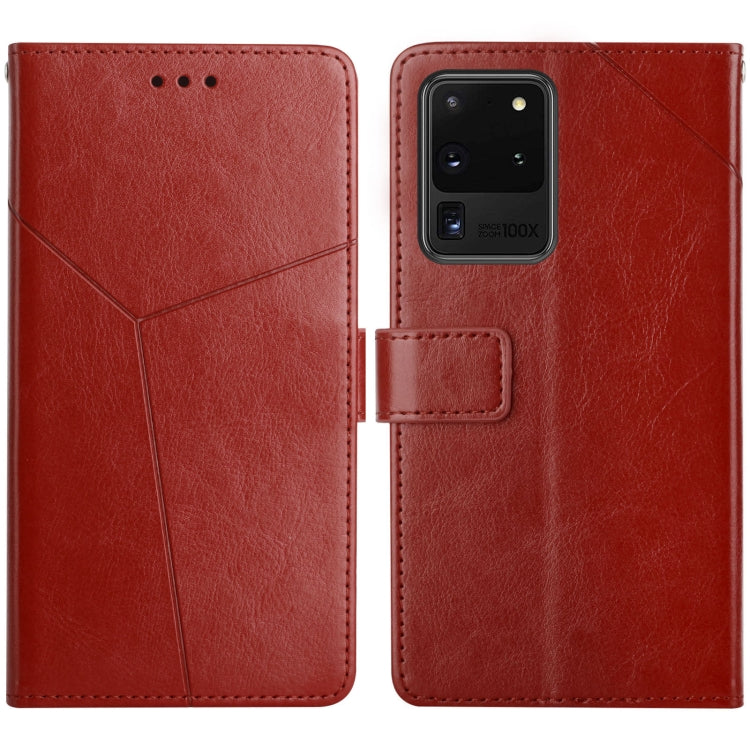 Y Stitching Horizontal Flip Leather Case with Holder & Card Slots & Wallet & Photo Frame, For Samsung Galaxy S20, For Samsung Galaxy S20+, For Samsung Galaxy S20 Ultra, For Samsung Galaxy S20 FE, For Samsung Galaxy S21 5G, For Samsung Galaxy S21 FE 5G�...