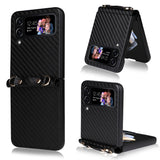 Carbon Fiber Texture Phone Case, For Samsung Galaxy Z Flip3 5G