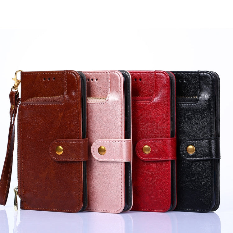 Zipper Bag Horizontal Flip Leather Phone Case with Holder & Card Slots & Lanyard, For Samsung Galaxy A52s 5G, For Samsung Galaxy M52 5G, For Samsung Galaxy A03s (166.5mm), For Samsung Galaxy A03s (164.2mm), For Samsung Galaxy Feel 2 (Japan Ver.)�������...