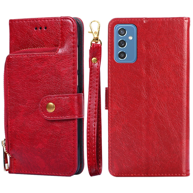 Zipper Bag Horizontal Flip Leather Phone Case with Holder & Card Slots & Lanyard, For Samsung Galaxy A52s 5G, For Samsung Galaxy M52 5G, For Samsung Galaxy A03s (166.5mm), For Samsung Galaxy A03s (164.2mm), For Samsung Galaxy Feel 2 (Japan Ver.)�������...