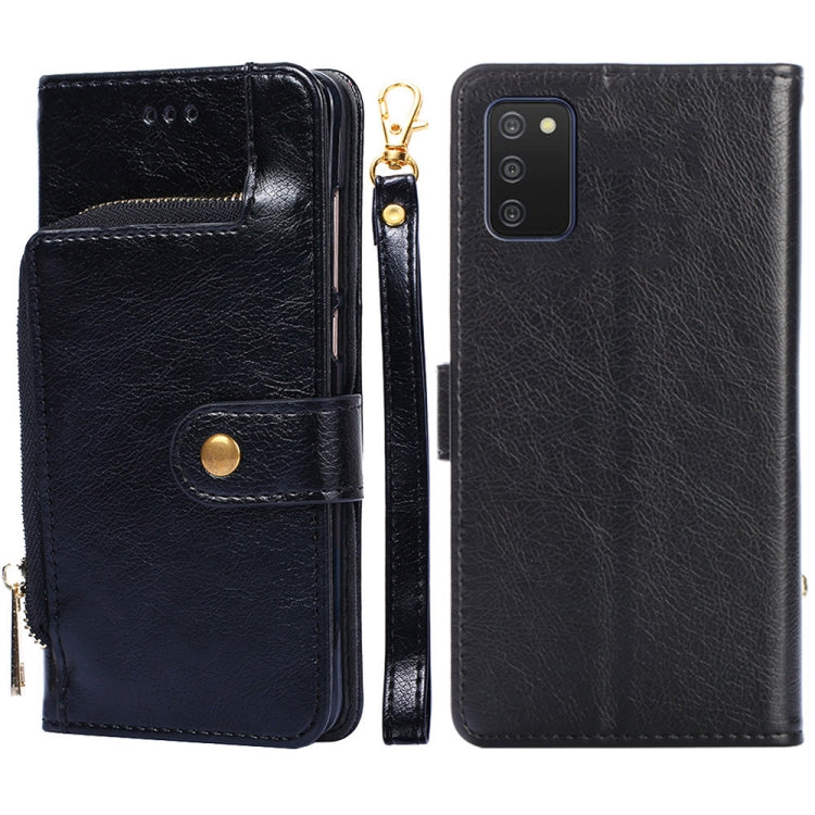 Zipper Bag Horizontal Flip Leather Phone Case with Holder & Card Slots & Lanyard, For Samsung Galaxy A52s 5G, For Samsung Galaxy M52 5G, For Samsung Galaxy A03s (166.5mm), For Samsung Galaxy A03s (164.2mm), For Samsung Galaxy Feel 2 (Japan Ver.)�������...