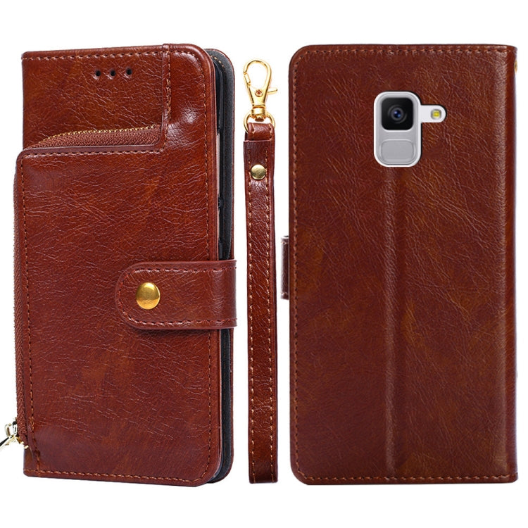 Zipper Bag Horizontal Flip Leather Phone Case with Holder & Card Slots & Lanyard, For Samsung Galaxy A52s 5G, For Samsung Galaxy M52 5G, For Samsung Galaxy A03s (166.5mm), For Samsung Galaxy A03s (164.2mm), For Samsung Galaxy Feel 2 (Japan Ver.)�������...