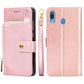 Zipper Bag Horizontal Flip Leather Phone Case with Holder & Card Slots & Lanyard, For Samsung Galaxy A52s 5G, For Samsung Galaxy M52 5G, For Samsung Galaxy A03s (166.5mm), For Samsung Galaxy A03s (164.2mm), For Samsung Galaxy Feel 2 (Japan Ver.)�������...