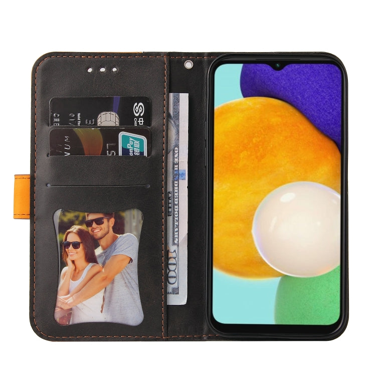 Stitching-Color Horizontal Flip Leather Phone Case with Holder & Card Slots & Photo Frame, For Samsung Galaxy A13 5G