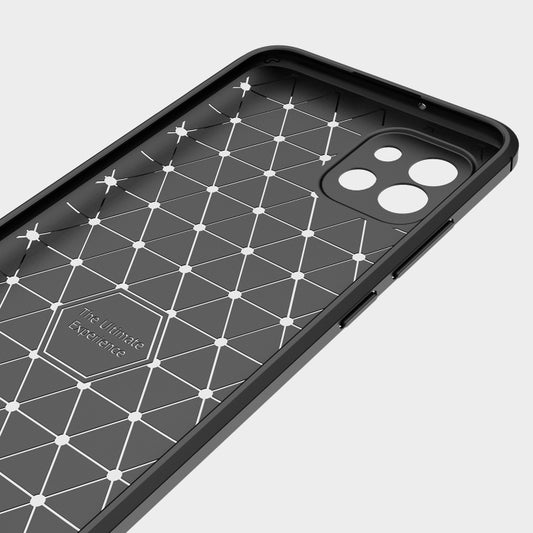 Brushed Texture Carbon Fiber TPU Phone Case, For Samsung Galaxy A03 Global