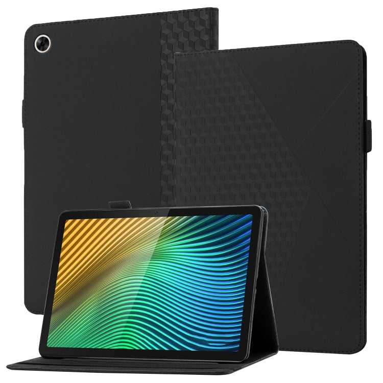 Rhombus Skin Feel Horizontal Flip Tablet Leather Case with Card Slots & Holder, For Samsung Galaxy Tab A8 10.5 2021 X200/X205, For OPPO Realme Pad