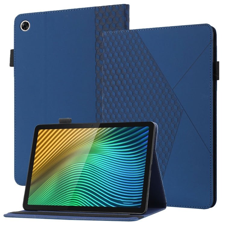 Rhombus Skin Feel Horizontal Flip Tablet Leather Case with Card Slots & Holder, For Samsung Galaxy Tab A8 10.5 2021 X200/X205, For OPPO Realme Pad