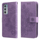 7-petal Flowers Embossing Horizontal Flip Leather Phone Case with Holder & Card Slots, For Motorola Edge 20, For vivo Y21 / Y21s / Y33s, For Nokia C20 / C10, For Samsung Galaxy A13 5G, For Xiaomi 11T / 11T Pro