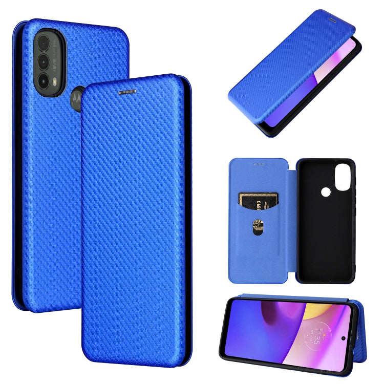 Carbon Fiber Texture Magnetic Horizontal Flip Leather Phone Case with Card Slot, For Blackview Oscal C20, For Samsung Galaxy A13 5G, For Motorola Moto E20 / E30 / E40