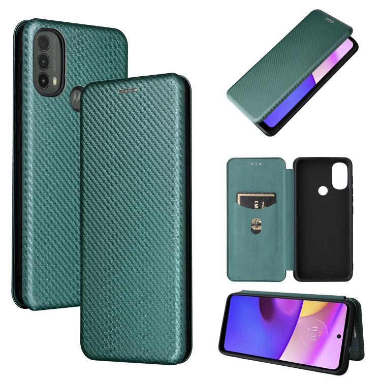 Carbon Fiber Texture Magnetic Horizontal Flip Leather Phone Case with Card Slot, For Blackview Oscal C20, For Samsung Galaxy A13 5G, For Motorola Moto E20 / E30 / E40