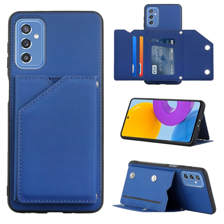 Skin Feel PU + TPU + PC Back Cover Shockproof Phone Case with Card Slots & Holder & Photo Frame, For OPPO Realme 8i, For Samsung Galaxy A13 5G, For Samsung Galaxy M52 5G, For Xiaomi Mi 11T / Mi 11 Pro