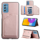 Skin Feel PU + TPU + PC Back Cover Shockproof Phone Case with Card Slots & Holder & Photo Frame, For OPPO Realme 8i, For Samsung Galaxy A13 5G, For Samsung Galaxy M52 5G, For Xiaomi Mi 11T / Mi 11 Pro