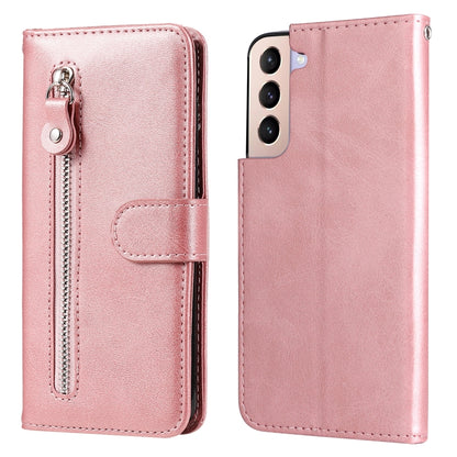 Calf Texture Zipper Horizontal Flip Leather Phone Case, For Samsung Galaxy S22 5G, For Samsung Galaxy S22+ 5G