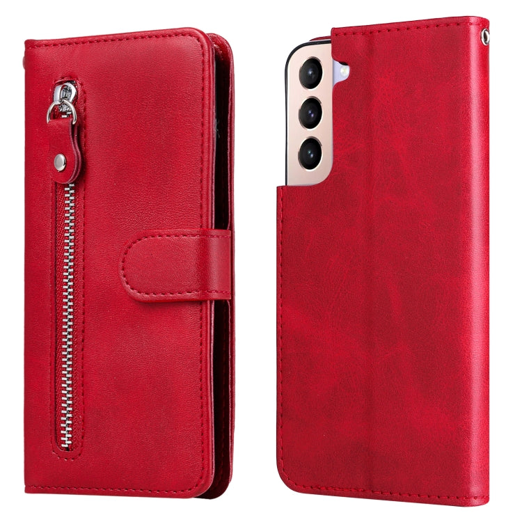 Calf Texture Zipper Horizontal Flip Leather Phone Case, For Samsung Galaxy S22 5G, For Samsung Galaxy S22+ 5G
