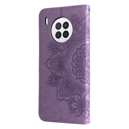 7-petal Flowers Embossed Flip Leather Phone Case with Holder & Card Slots, For Huawei nova 8i / Honor 50 Lite, For Huawei nova 9 / Honor 50, For Nokia G50, For OPPO Realme GT Neo2, For OPPO Reno6 4G, For Samsung Galaxy M52 5G, For Samsung Galaxy S22 5G...