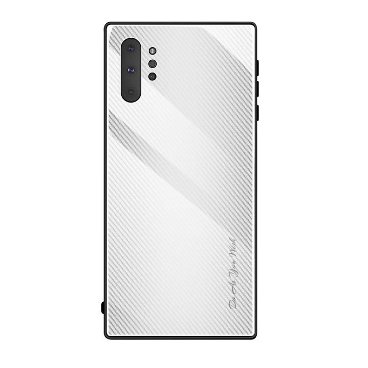 Texture Gradient Glass Protective Case, For Galaxy A20 / A30, For Galaxy A50, For Galaxy A80 / A90, For Galaxy Note 9, For Galaxy Note 10 Pro, For Galaxy S10, For iPhone SE 2022 / SE 2020 / 8 / 7, For iPhone XS Max