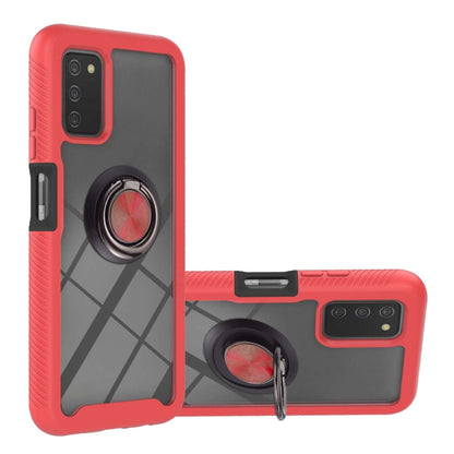 Starry Sky Solid Color Series Shockproof PC + TPU Phone Case with Ring Holder & Magnetic Function